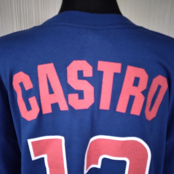 New XL Chicago Cubs Baseball  Castro #13 Shirt Genuine MLB  LIC#  Merch.  Cotton - Picture 8 of 14